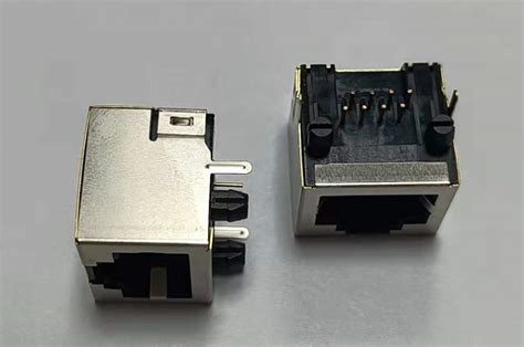 Modular Right Angled Tab Up Shielded 8p8c Rj45 Connectors