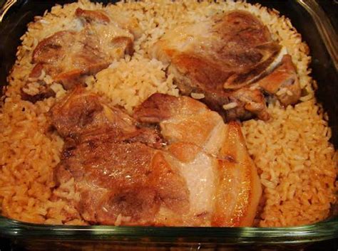 Connies Pork Chops Over Rice Just A Pinch Recipes