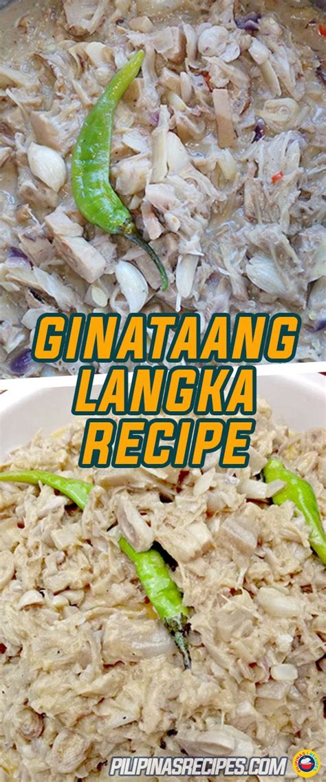 Ginataang Langka Recipe Recipe Recipes Filipino Vegetable Recipes