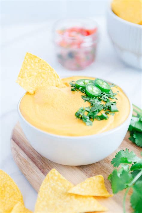 Quick Vegan Nacho Cheese Dip With Cashews Eating By Elaine