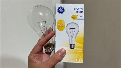 Ge Watt Volt A Lumen Incandescent Light Bulb Youtube