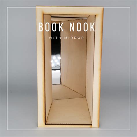 Book Nook mit Spiegel DIY Kit Bücherecke Spiegel diy Handgemachte