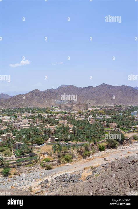 Bahla fort in the middle of an oasis, Ad Dakhiliyah ‍Governorate, Oasis ...