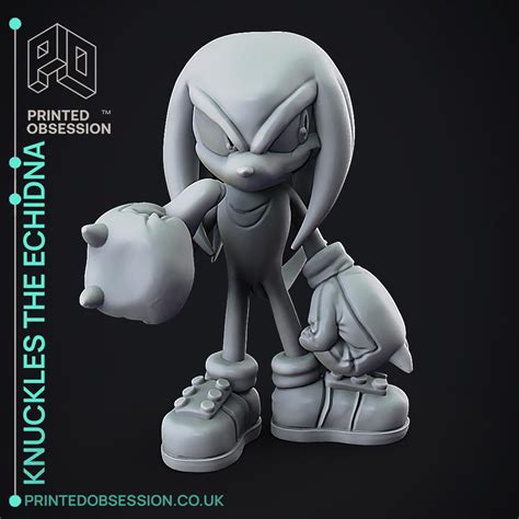 Knuckles - Sonic The Hedgehog - Fan Art - 3D model by printedobsession ...