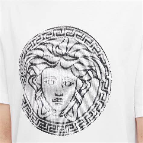 Versace Embroidered Medusa T Shirt Optical White End Us