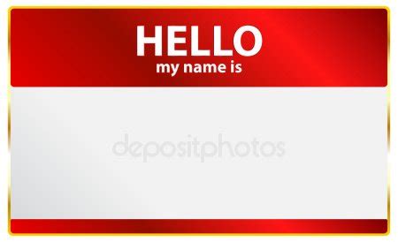 Hello My Name Is Card — Stock Vector © radub85 #31829687