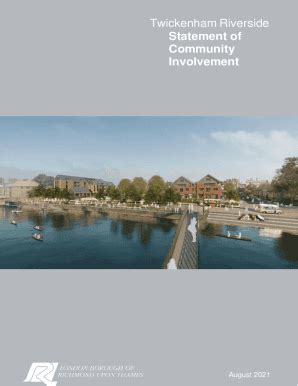 Fillable Online Twickenham Riverside Statement Of Community Involvement