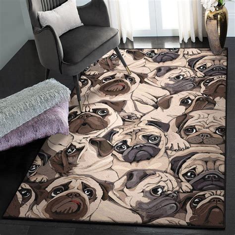 Pug Puppy Indoor Outdoor Rugs Pug Rug Dreamrooma