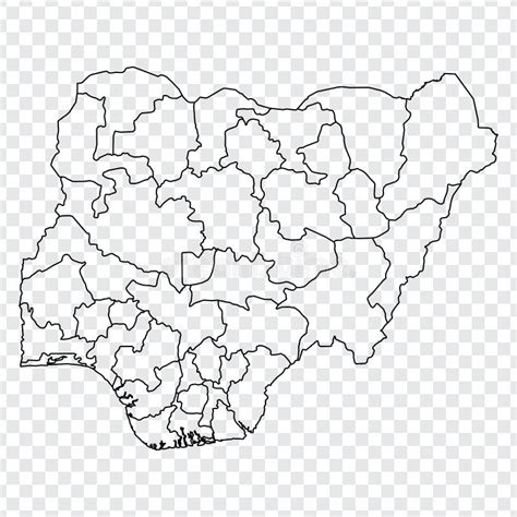 Blank Map Of Nigeria High Quality Map Federal Republic Of Nigeria With