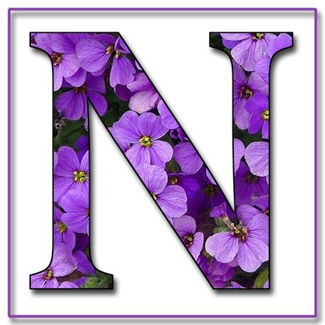 Granny Enchanteds Blog Purple Flowers Free Scrapbook Alphabet