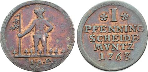 Braunschweig Calenberg Hannover 1 Pfennig 1763 Georg III Ab 1806