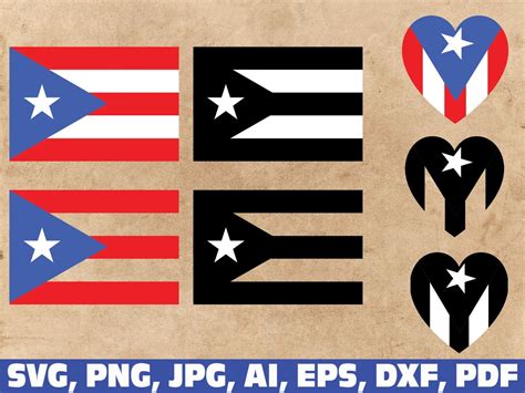 Puerto Rico Svg, Puerto Rico Flag Svg, Puerto Rican Svg, Puerto Rico ...