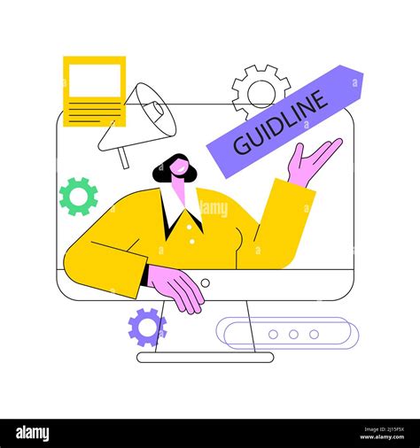 Brand Communication Guideline Abstract Concept Vector Illustration