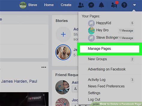 How To Delete A Facebook Page With Pictures Wikihow