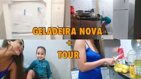 MINHA GELADEIRA CHEGOU TOUR PELA KITNET FIZ JANTA YouTube