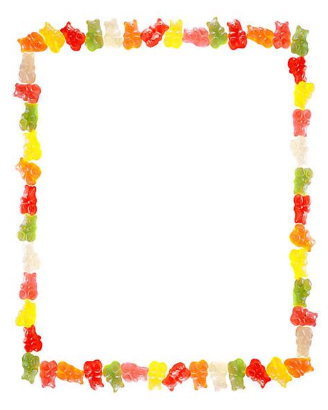 Printable Gummy Bear Border