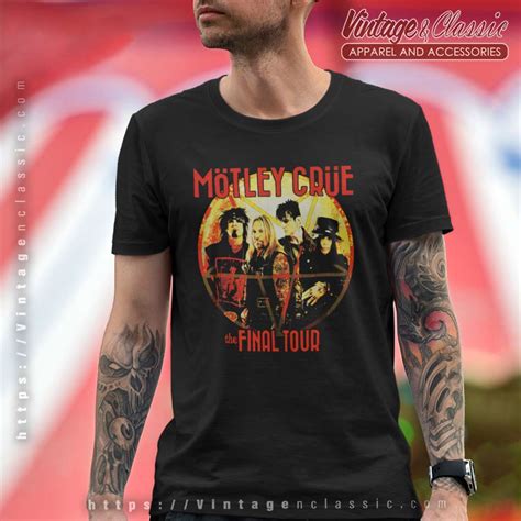 Motley Crue The Final Tour Shirt Vintagenclassic Tee