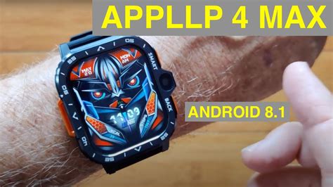 Lokmat Appllp 4 Max Square Android 81 Dual Cams 4gb64gb 4g Smartwatch