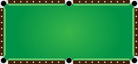 Pool Table Illustration Green Background With Billiard Game And Sports