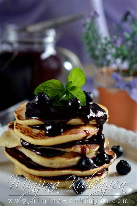 Mini Pala Inke Sa Prelivom Od Borovnica Mini Pancakes With Blueberry