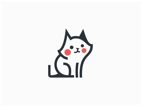 Cute Cat Logo By Lucian Radu On Dribbble