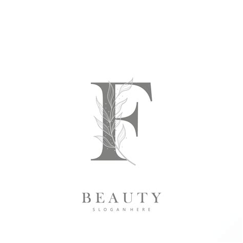 Letter F Logo Floral Logo Design Logo For Women Beauty Salon Massage