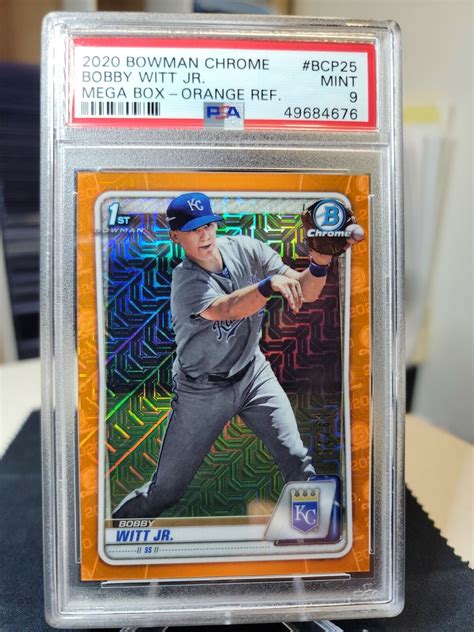 Bobby Witt Jr Bowman Mega Box Bcp Chrome Prospects Orange