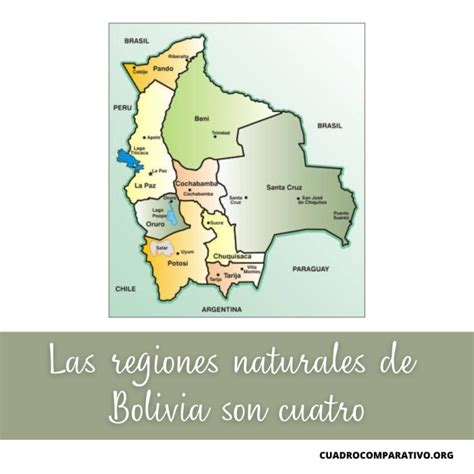 Cuadros Sin Pticos De Las Regiones Naturales De Bolivia Cuadro 118668