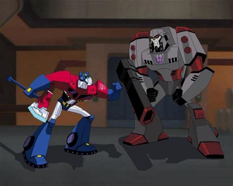 Transformers Animated Optimus Prime Vs Megatron