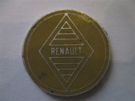 PANNEAU TYPE VOITURE Ancienne Bouclier Renault Rond Taler Plaque EUR 22