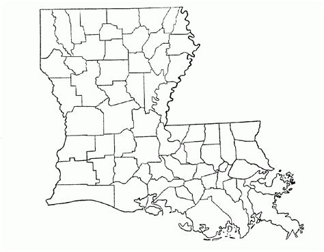 Blank Outline Map Of Louisiana Parishes Interactivew 2022 US Map