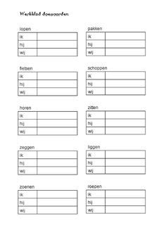 47 ideeën over Werkwoordspelling taal grammatica onderwijs