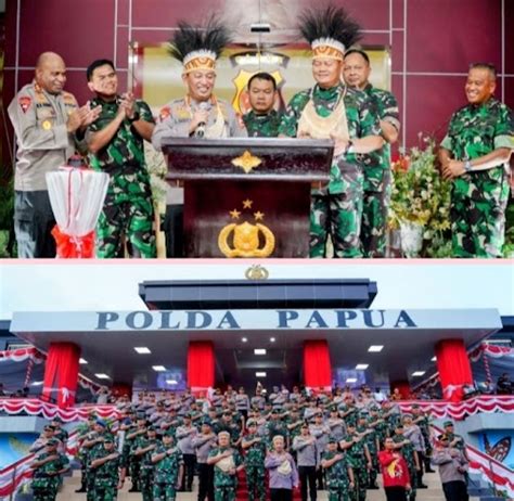 Wujud Sinergitas Makin Kokoh Panglima Tni Kepala Staf Resmikan Polda