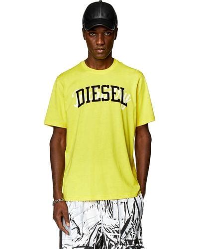 Metallic Diesel T Shirts For Men Lyst