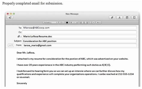 Subject Line for Resume Email – Letter Example Template