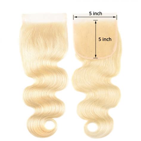 Blonde Hair 5x5 Closure 613 Hair Color Body Wave Closure Asteriahair