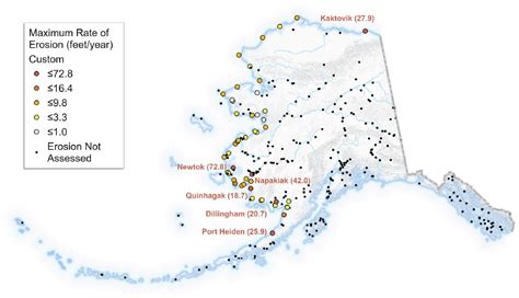 Coastal Hazards Alaska Shoreline Change Maps Alaska Division Of