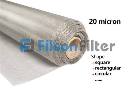 20 Micron Stainless Steel Mesh Filson