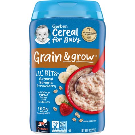 Gerber Cereal For Baby Grain Grow Months Oatmeal Banana