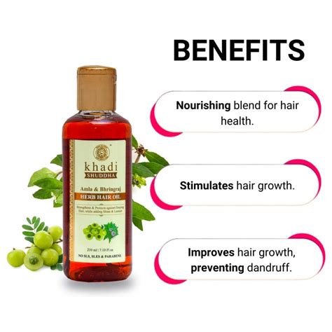 Amla Bhringraj Hair Oil Khadi Shuddha