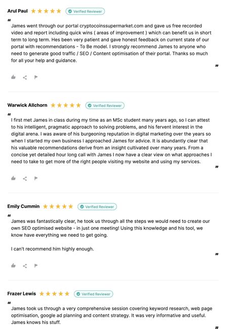 Digital Marketing Testimonials 100s Of 5star Reviews