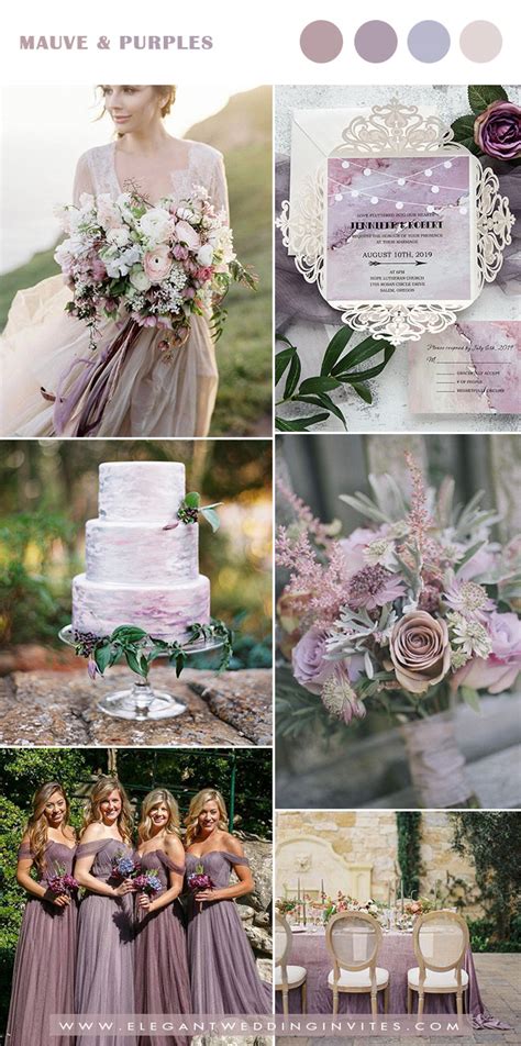 Trending-7 Pretty Mauve Wedding Color Combos for Fall & Winter ...