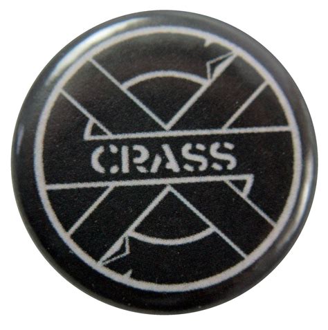 Crass Name In Logo Button Badge Rock By Mail