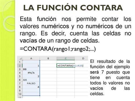 Funciones Contar Contara Contar Si Y Contar Si Conjunto Ppt Descargar