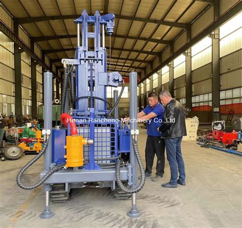 Crawler Water Well Drilling Rig 180m Depth Mining Portable Water