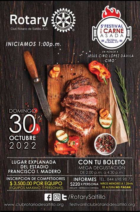 Vuelve A Saltillo El Festival De La Carne Asada Organizado Por Club Rotario