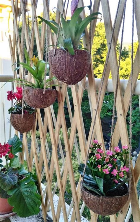 Coconut Planters An Exotic Decor For Balconies