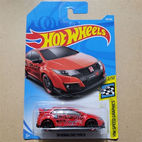 Jual HOT WHEELS 16 HONDA CIVIC TYPE R HW SPEED GRAPHICS RED BISIMOTO Shopee Indonesia