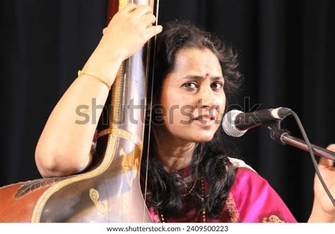 Hindustani North Indian Classical Singer Anisha Stock Photo