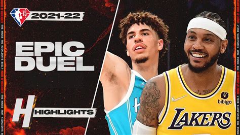 LaMelo Ball Vs Carmelo Anthony EPIC DUEL Full Highlights November 8